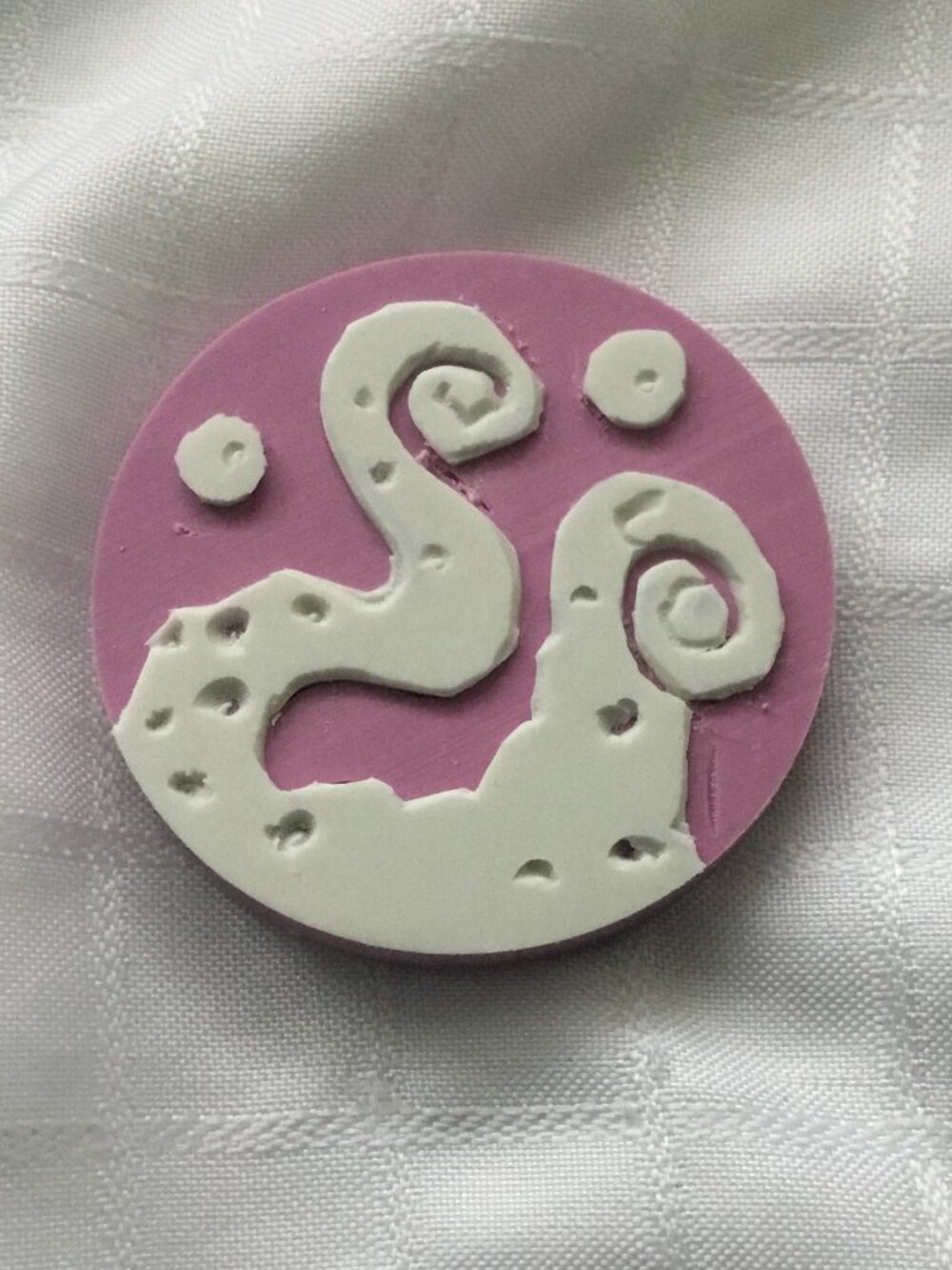 Two sides hand made rubber stamp
